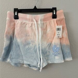 Disney Aulani Women's Tie-Dye swim cover up Shorts - Pink and Blue. New. Small